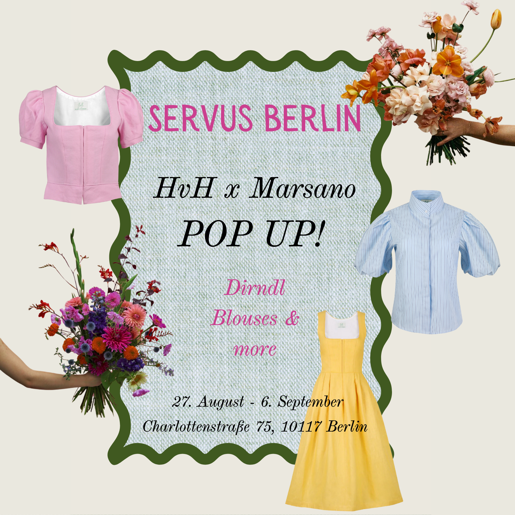 Marsano Berlin Helene Hodenberg Trachten Pop Up Event August September