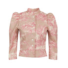 Dirndl Jacke mit Toile de Jouy Stoff Muster in Altrosa