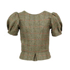 Tweed Dirndl Top Puffärmel Tracht Englischer Countryside Style