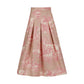 Dirndl Rock mit Toile de Jouy Stoff Print Muster in Altrosa