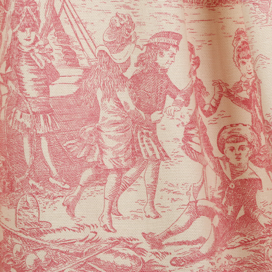Dirndl Rock mit Toile de Jouy Stoff Muster in Altrosa