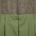 Tweed Dirndl Oliv Grün Jagdlicher Damen Look 